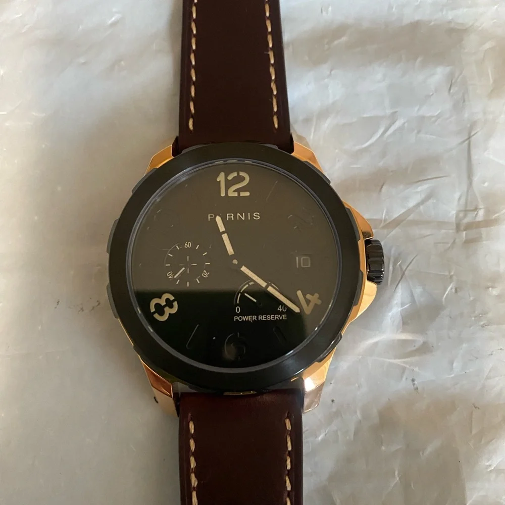 New Men’s Parnis Automatic Mechanical Watch